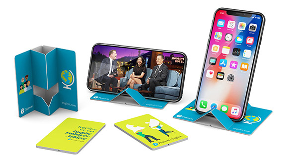 Soporte para móvil Pop up de papel